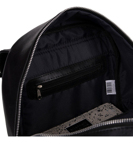 Mochila Mujer Ecocuero Universitaria Agarrate Catalina Color Negro Diseño De La Tela Eco Cuero