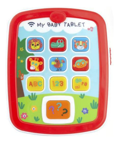 Tableta Didáctica Interactiva Para Niños Con Luz Y Sonido Color Multicolor