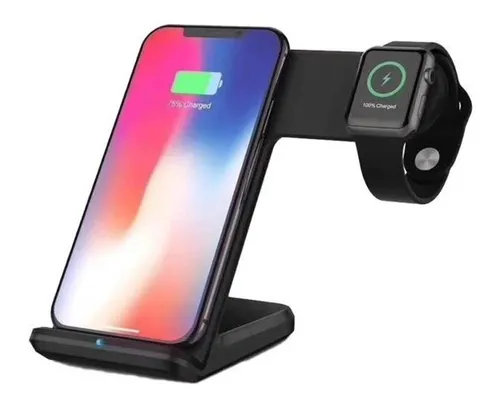 Dusted Base De Carga Inal mbrica Para iPhone Y Apple Watch