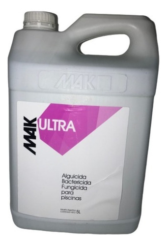 Alguicida Bactericida Fungicida Mak Ultra Para Pileta X 5 Lt