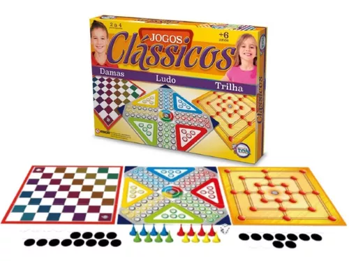 Jogo De Tabuleiro 3 Jogos Ludo Dama E Trilha