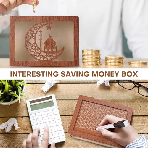 Nx Para Caja De Ahorros De Madera Para Ahorrar Dinero,