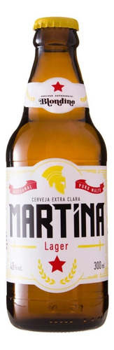 Cerveja Lager Puro Malte Martina Blondine 300ml