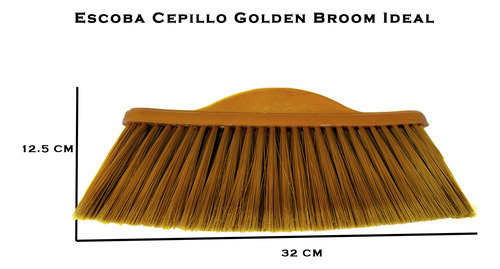 3 Escobas Cepillo Golden Broom Ideal Extra Suave Interiores