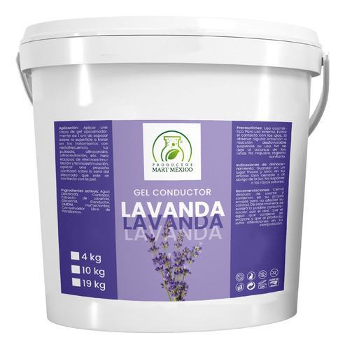 Gel Conductor De Lavanda Aparatología 10 Kilos