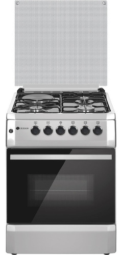 Cocina Combinada Convector Terhan Gas Horno Eléctrico 60cm Color Inox