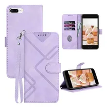 Comprar Funda Para iPhone 8 Plus iPhone 7 Plus 6\u002F6s Plus Morado Piel