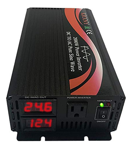 Krxny 2000w 24v Dc A 110v 120v Ac 60hz Convertidor Inversor 