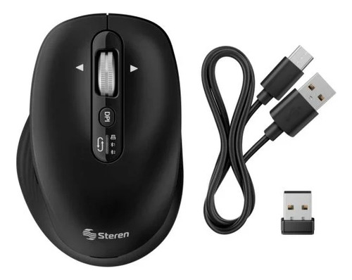 Mouse Inalambrico Bluetooth Multiequipo Negro