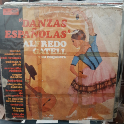 Vinilo Alfredo Gatell Y Su Orquesta Danzas Españolas  Es1