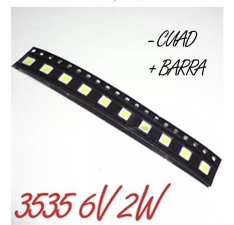 Pack De 10 Led Modeló:3535, 6v 