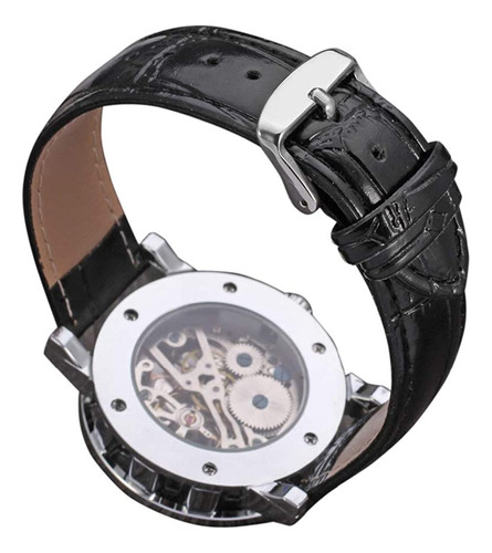 Reloj Para Hombre, Esqueleto Mecanico Steampunk Automatic...