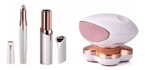Kit Depiladora Facial Recargable Cejas Todo En Uno