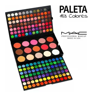 Paleta De Sombras 180 Colores Mac +bolsa /todo Sellado