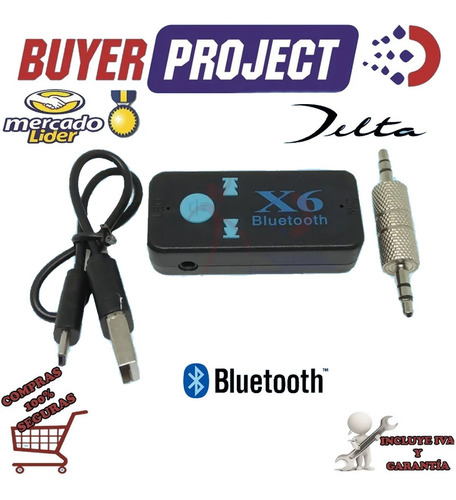 Adaptador De Audio Bluetooth + Edr Delta Bt-x6 A Jack +cable