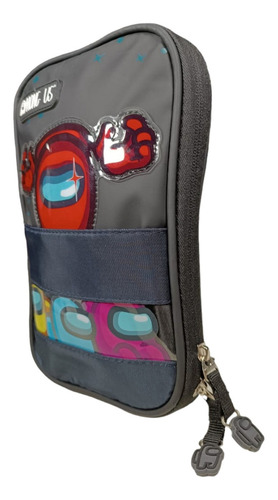 Lapicera Escolar Among Us Amg044pc090a Color Gris