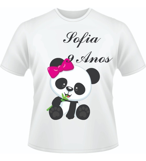 Camiseta Panda Infantil No Mercado Livre Brasil - camisa da natasha panda roblox