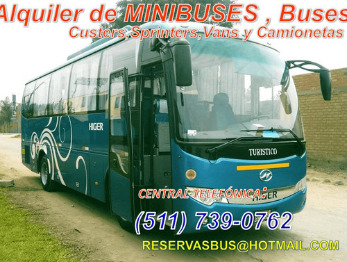 Alquiler De Mini Van Custer Minibus Bus Buses Minivan .tours