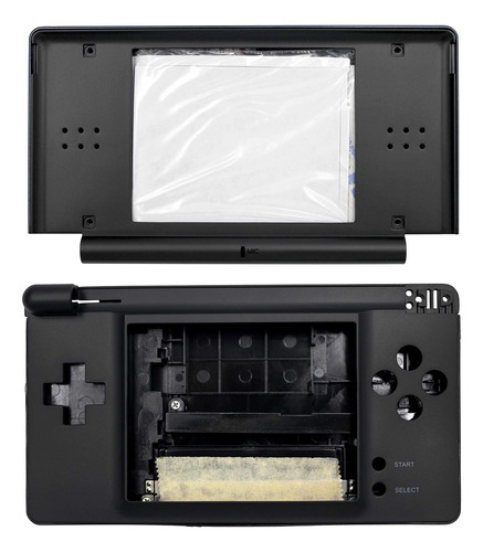 Carcasa De Repuesto Nintendo Ds Lite Ndsl Azul Y Negro
