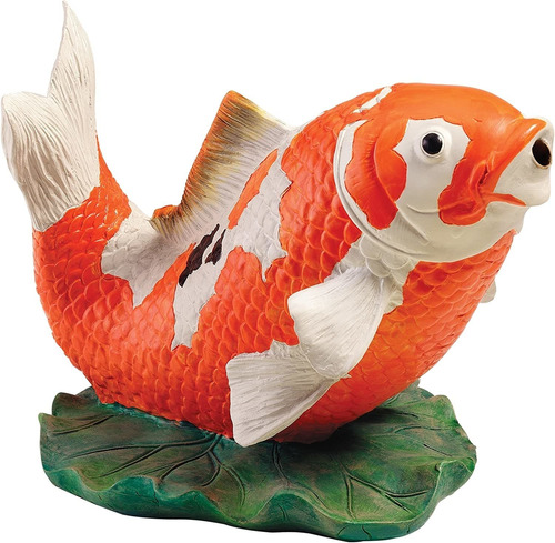 Design Toscano Eu59307 Kohaku - Estatua Asiatica Koi  Color