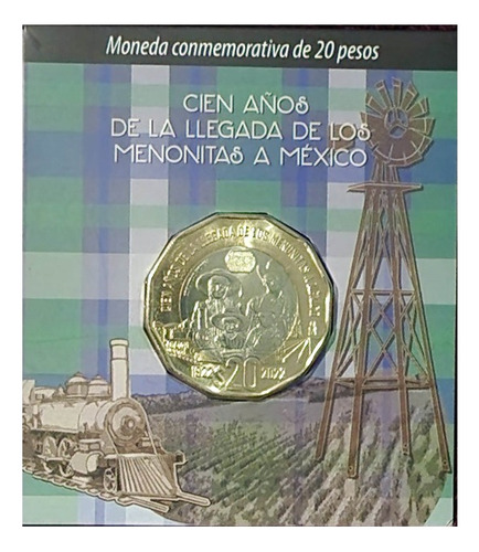 Blister Original 20 Pesos 100 Años Llegada De Los Menonitas