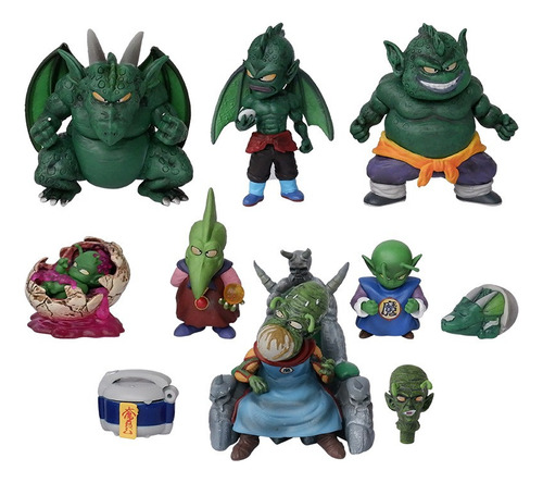 Set Figuras Familia Piccolo Daimakú 9 Pzas Wcf Dragon Ball