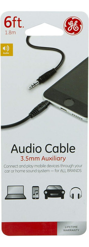 Cable Aux De Audio Estereo 3,5 Mm M/m 1.8m General Elec X10