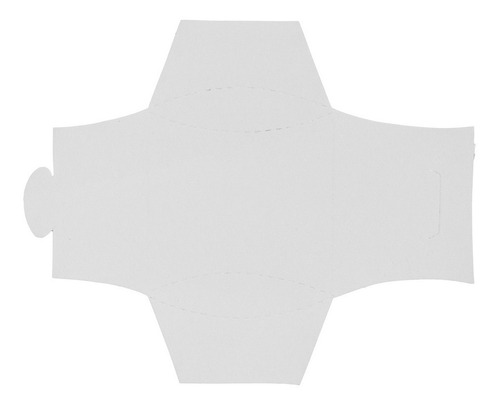 50 Cajitas Almohada 13x13.5x3 Armables Cartón Caple Regalos Blanco