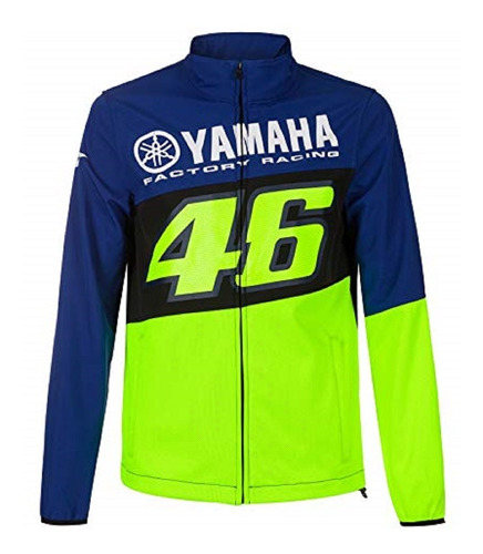 Chamarra Moto Vr46 Yamaha 46 Azul Neon Valentino Rossi