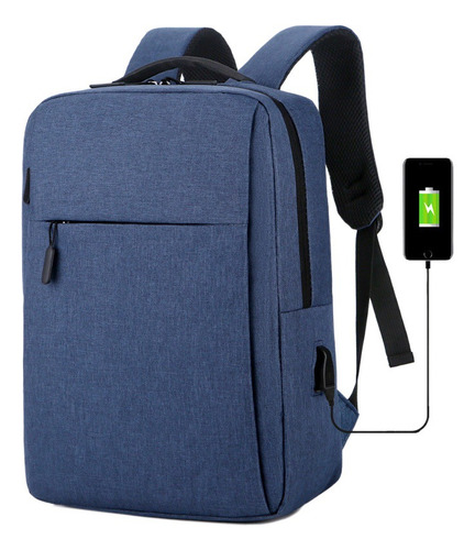Mochila Para Laptop Sencilla De Gran Capacidad Empresarial