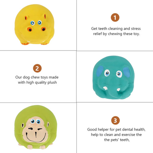 Juguetes De Látex Para Mascotas, 4 Unidades