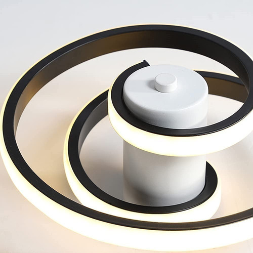 Lámpara Led De Techo Moderna Diseño Línea Espiral 3 Colores