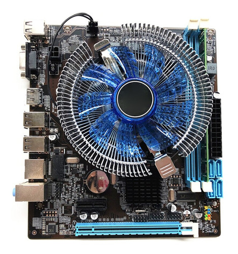 Imagem 1 de 10 de Kit Placa Mãe Intel Com 4gb Ram Ddr3 + Cooler + Core I3-530