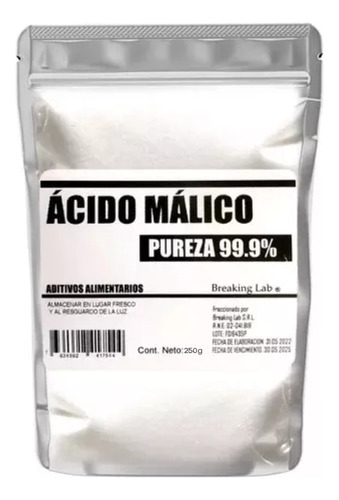 Ácido Málico 250gr Breaking Lab