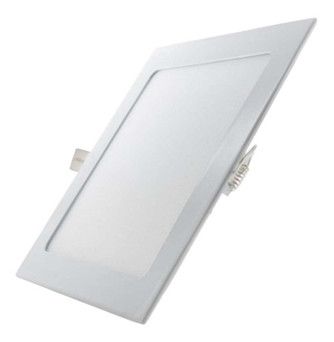 Panel Luz Led Plafon Techo Embutir Frio 18w Cuadrado Spot ! Color Blanco