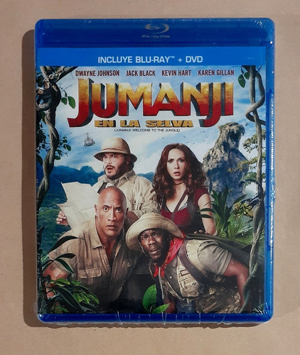 Jumanji Welcome To The Jungle -nueva- Blu-ray + Dvd Original