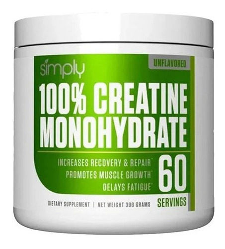 Creatina Monohidratada Simply 60 Servicios. Fitness