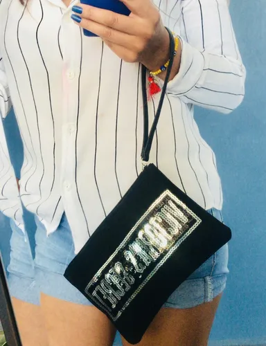 Bolsa victoria secret plateada sale