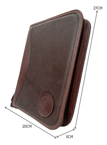 Carpeta A4cuero Vacuno Escritorio Ñanderu Tablet Netbook