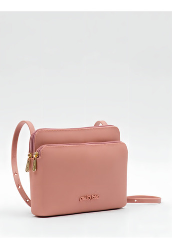 Bolsa Petite Jolie Becky Ii Pj11113 Cor Rosa Antigo Desenho Do Tecido Lisa