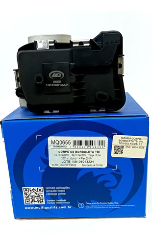 Corpo De Borboleta Tbi Voyage 1.0 8v Flex 2011 A 2016 Mq0655