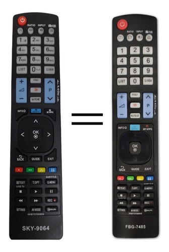 Controle Remoto Compatível Com LG Smart Tv 3d