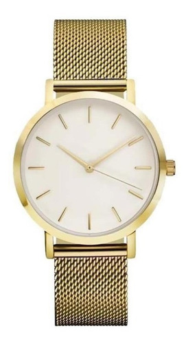 Reloj Mujer Analogico Acero Inoxidable Dec19 Dorado