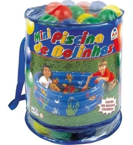 Mini Piscina De Bolinha Infantil 100 Bolinhas - Braskit