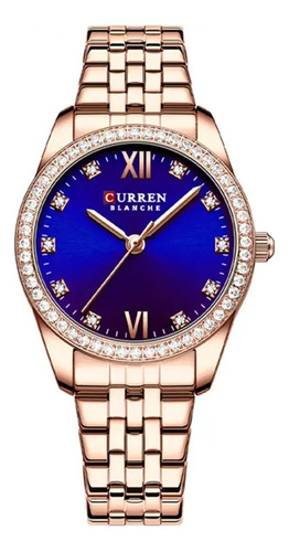 Reloj Clásico De Pulsera Curren 9086 De Lujo Para Damas