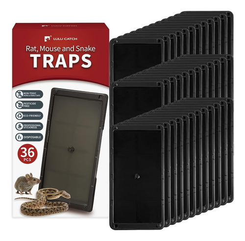 Trampas Lulucatch Super Glue Traps, Paquete De 36 Para Raton