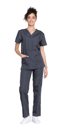 Conjunto- Tallas Grandes- Uniformes Clínicos Cherokee- Gris