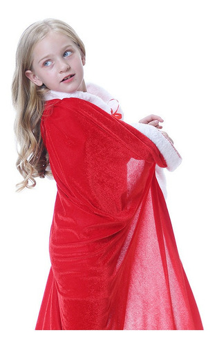 Imagen 4 de 5 de Capa De Fiesta De Navidad Para , Capa Roja Con