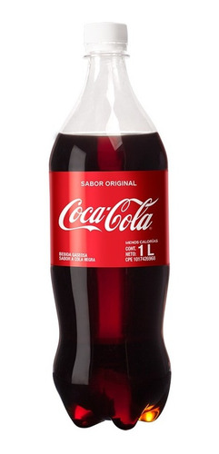 Imagen 3 de 5 de Refresco Coca - Cola Sabor Original Pet 1l 12 Unidades.