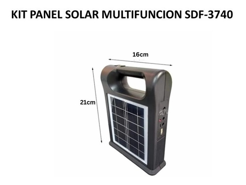 Kit Panel Solar Multifuncion Sdf-3740